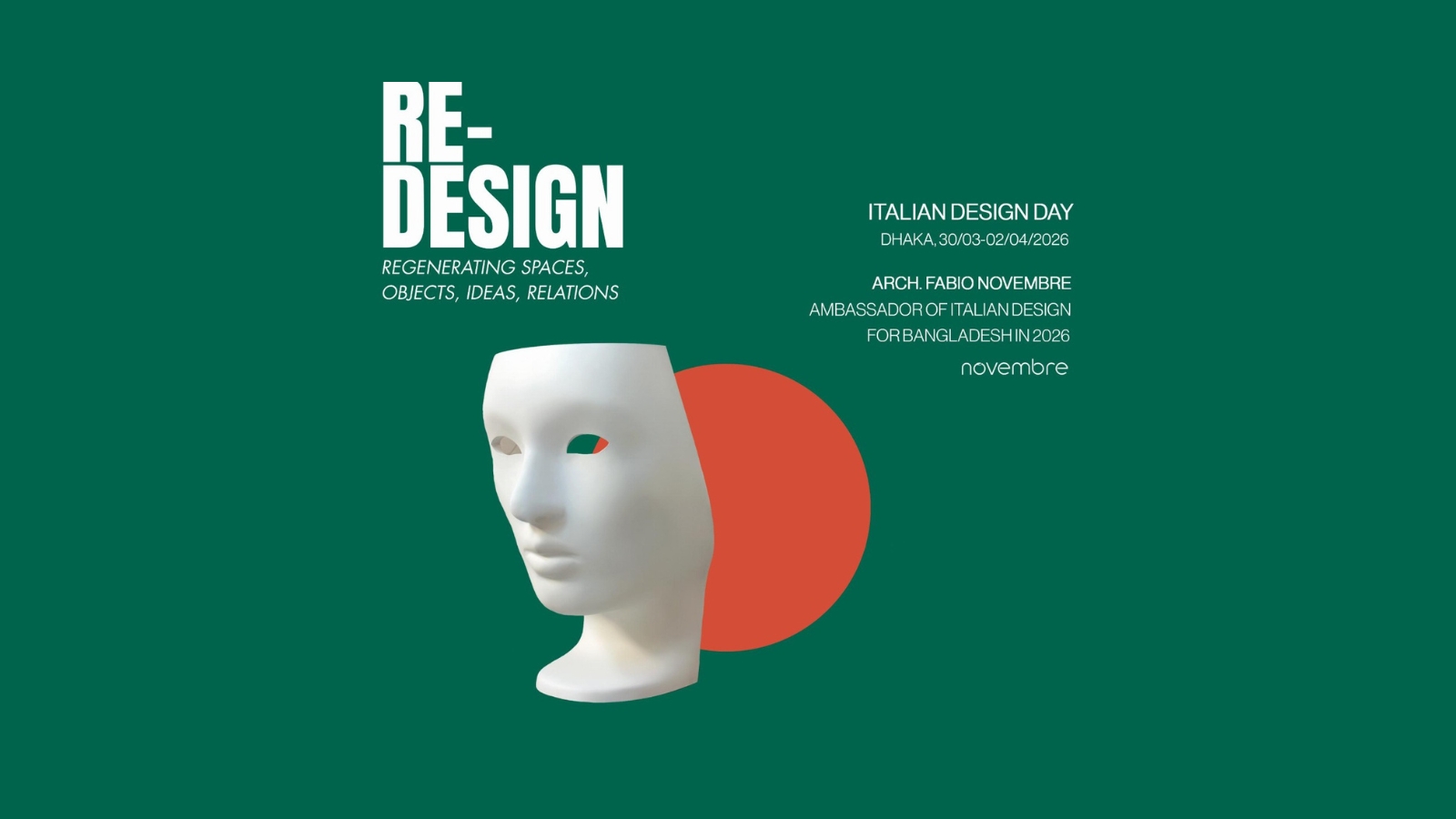 Fabio Novembre leads week of Italian design events in Dhaka